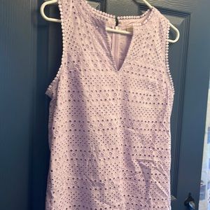 Loft size 4 petites purple lace dress
